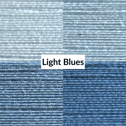 Cotton Thread Set - Light Blues! For Quilting and Sewing - 8 Spools, 4 Colors, 180 Yards Each