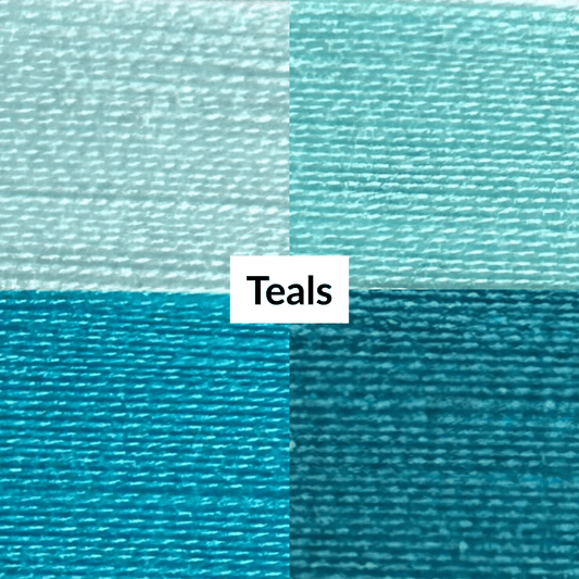 Cotton Thread Set - Teals! For Quilting and Sewing - 8 Spools, 4 Colors, 180 Yards Each