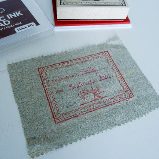 Permanent Fabric Ink Pad - Brick Red