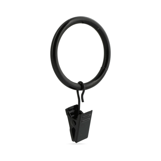 Metal Curtain & Quilt Hanger in Black