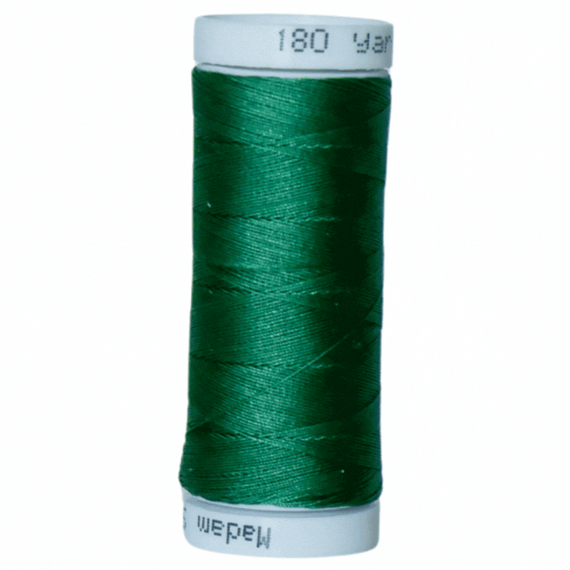 Cotton Thread Set - Greens! For Quilting and Sewing - 8 Spools, 4 Colors, 180 Yards Each