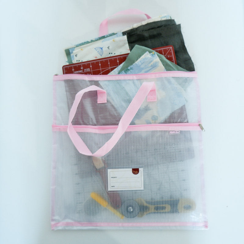 Project Bag - Store Everything for Your Project in One Place - Light Pink