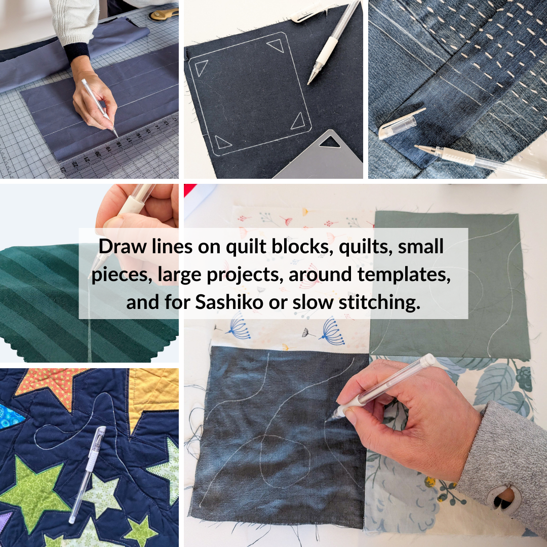 Madam Sew Heat Erasable Fabric Marking Pen – White | 1PC