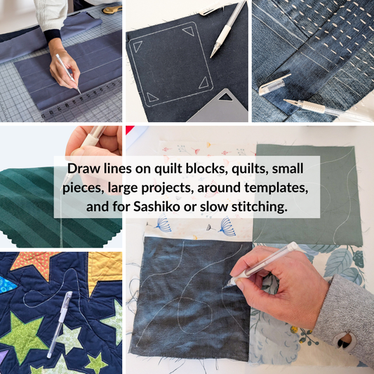 Madam Sew Heat Erasable Fabric Marking Pen – White | 1PC