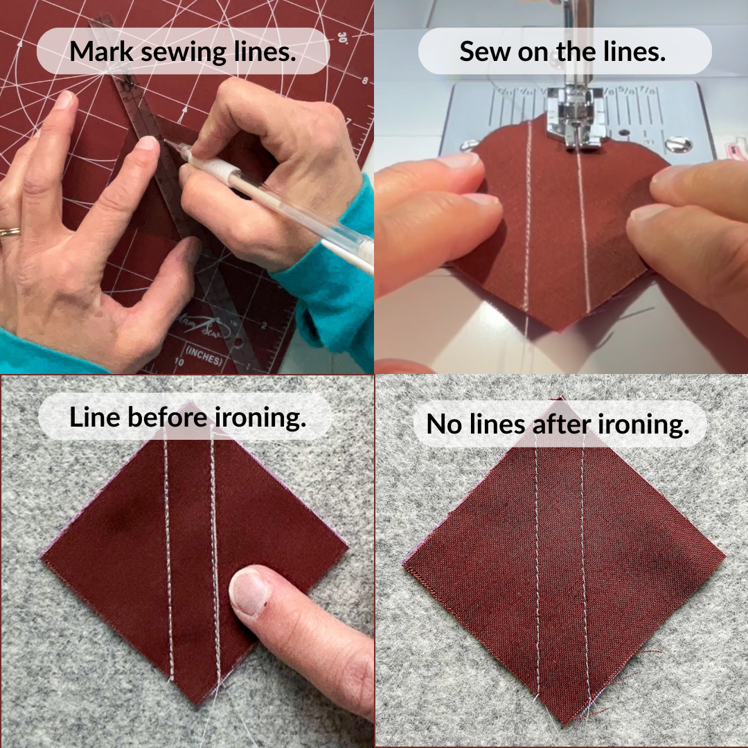 Madam Sew White Heat Erasable Fabric Marking Pens – 4 Pack