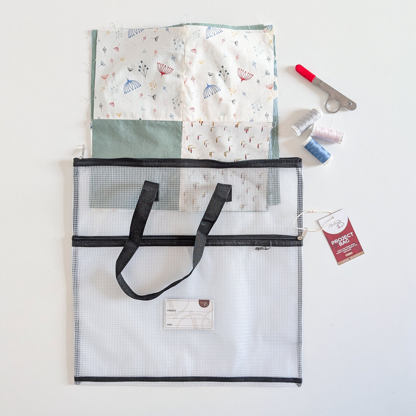 Project Bag - Store Everything for Your Project in One Place - Black