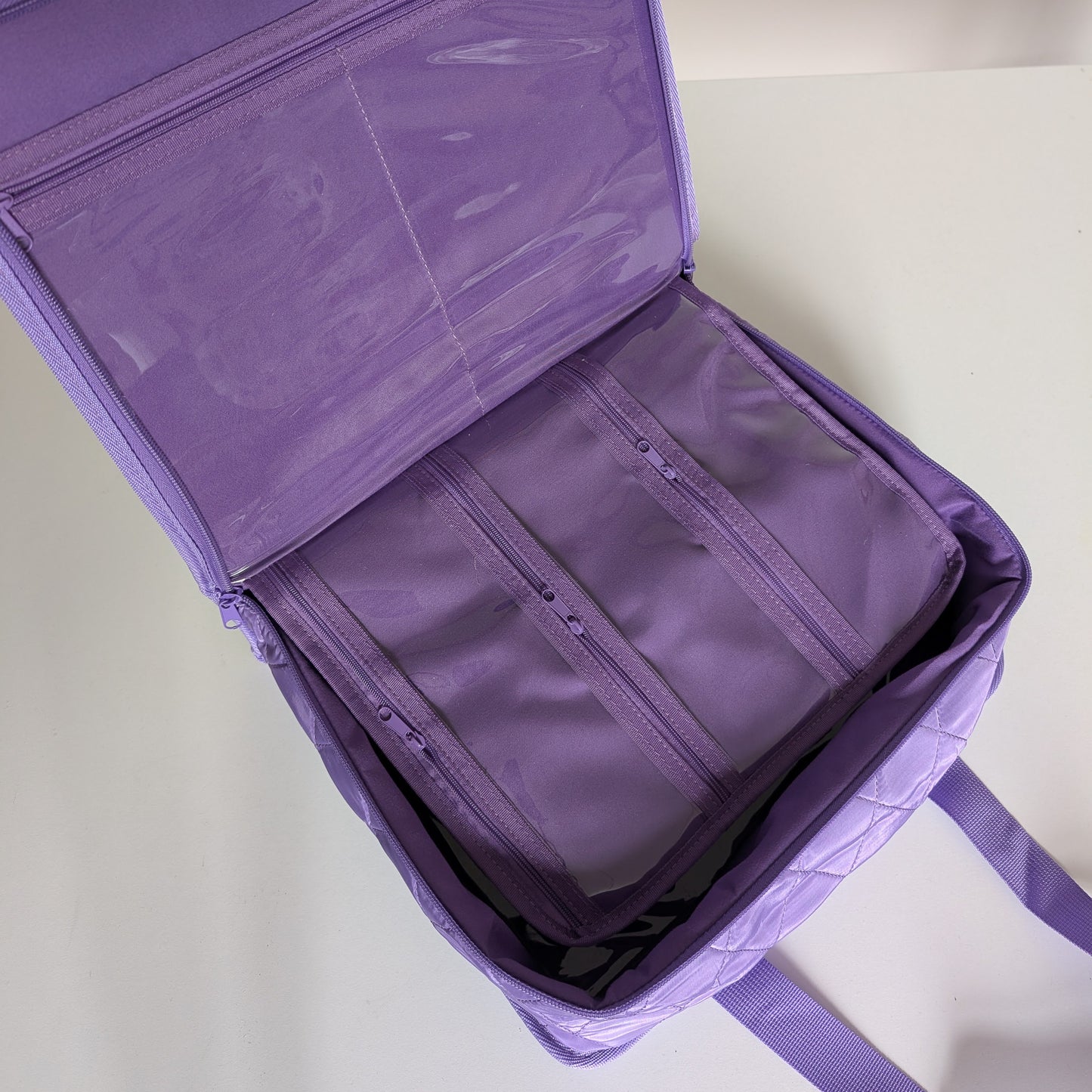 The Carry-All Sewing Organizer - Multi-pocket Binder Bag - Purple