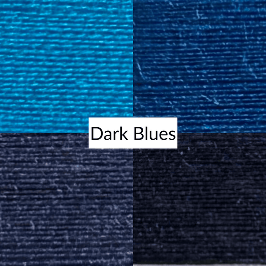 Cotton Thread Sets - Dark Blues!  For Quilting and Sewing - 8 Spools, 4 Colors, 180 Yards Each