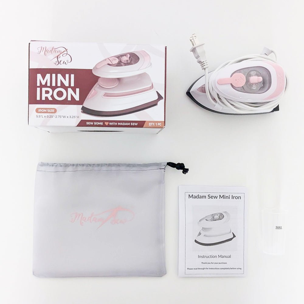 Mini Iron – A Must-Have Tool for Sewing & Quilting - Pink