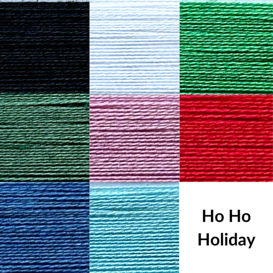 Ho Ho Holiday - Cotton Thread Set - For Quilting and Sewing! - 8 Spools, 180 Yards Each