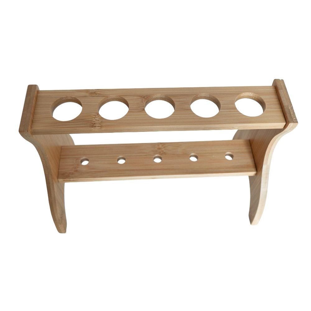 Bamboo Desktop Scissors Stand - Holds up to 5 pairs of shears
