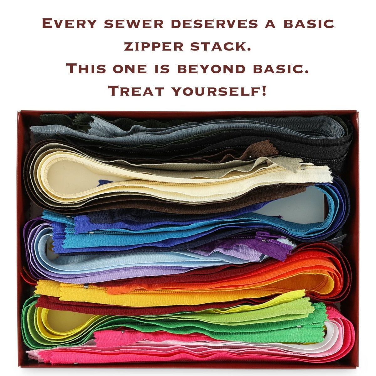 Zipper Stack Zipper Sets - 44 pcs/box - 22 colors - Small 8in – madamsew-wholesale
