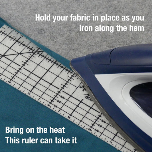 a ruler that you can confidently iron on, made out of felt