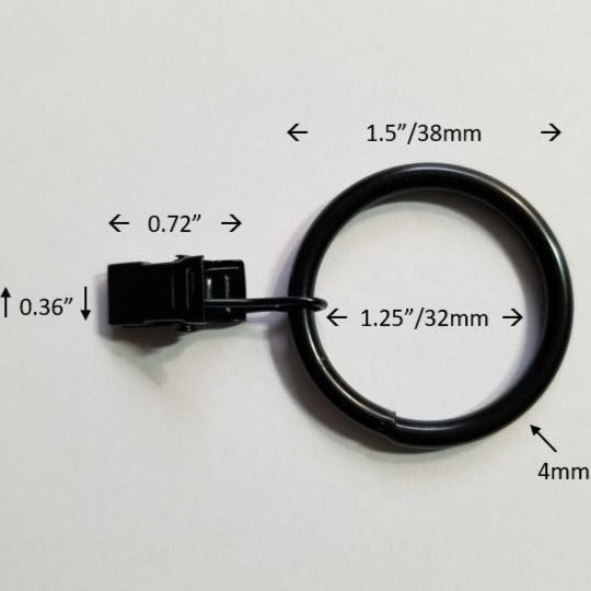 Metal Curtain & Quilt Hanger with measurements