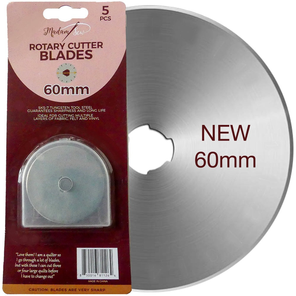 Rotary Cutter Blades 5pcs - sizes: 60mm - 45mm - 28mm