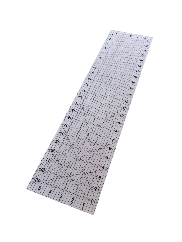 non slip quilting ruler 6 x 24 inch on a white background