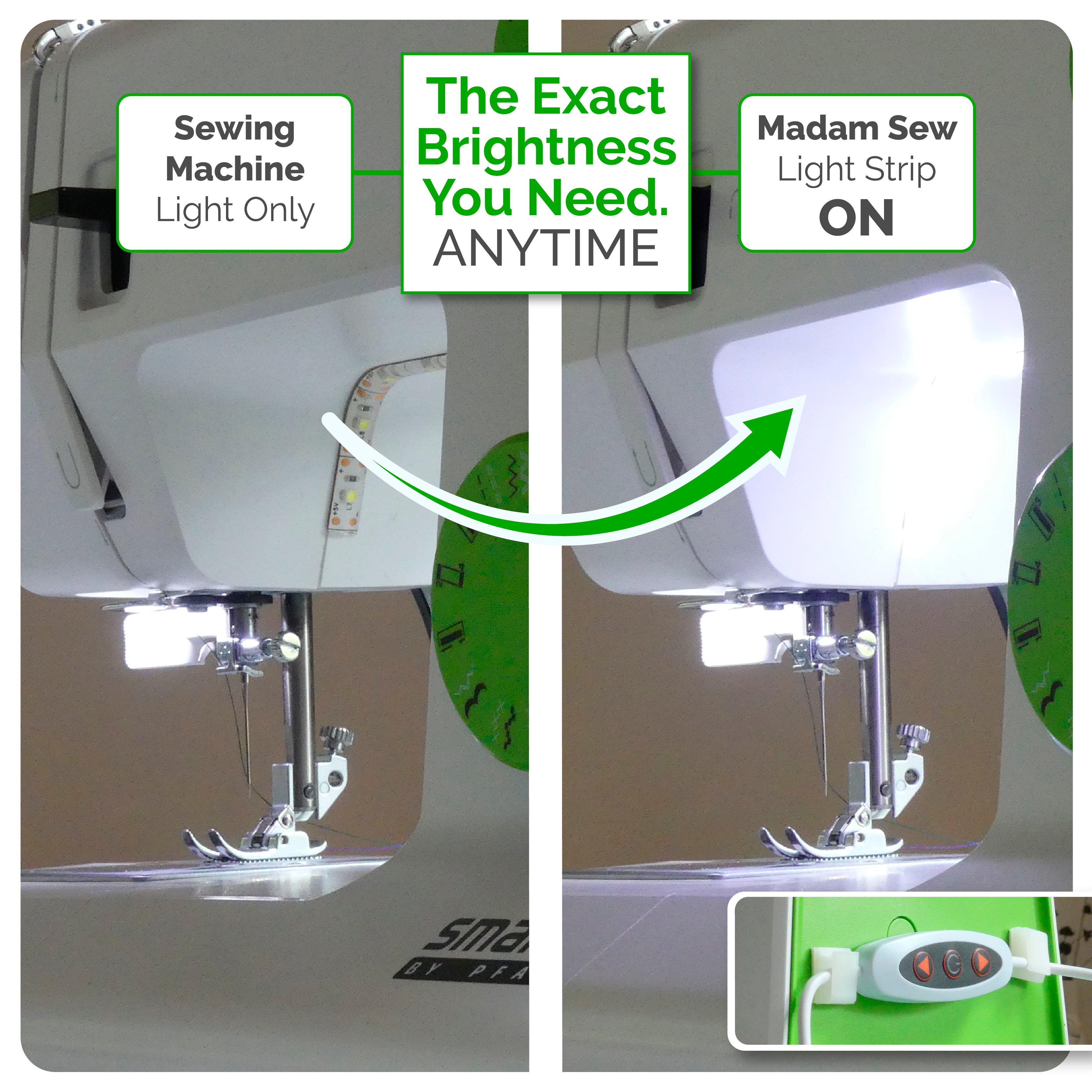 Sewing Machine Light Strip Light Where You Need It madamsew wholesale
